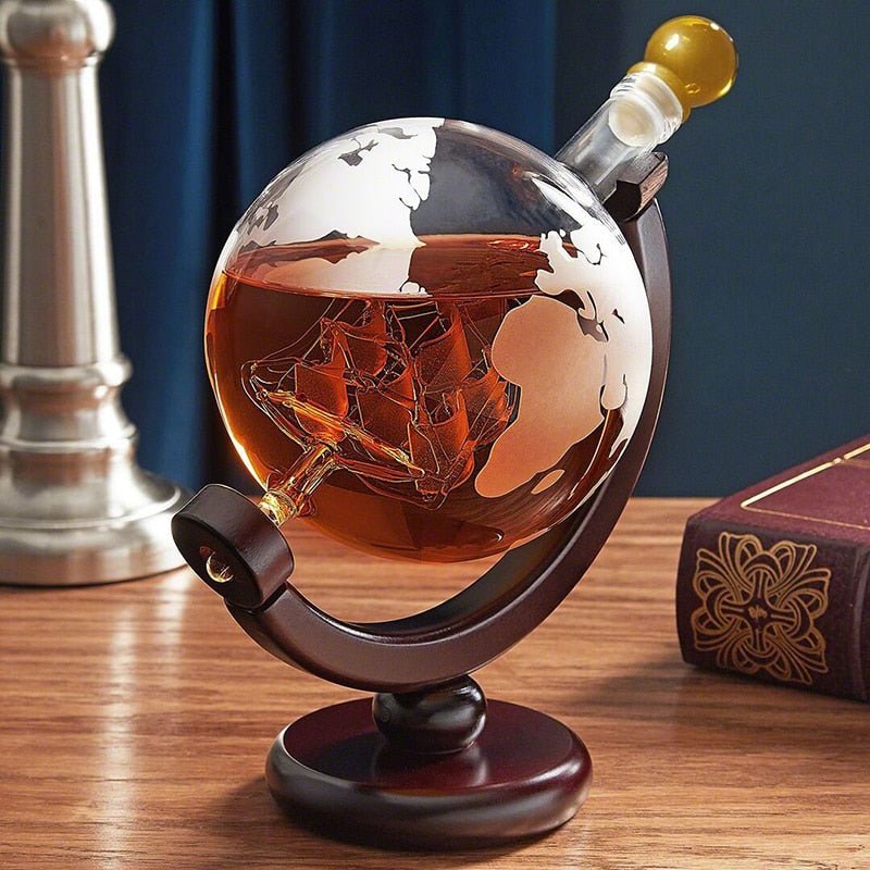 Carrafe Whisky "Globe Terrestre" - Le Coin Du Barman : Le Spécialiste Des Accessoires Pour Cocktails