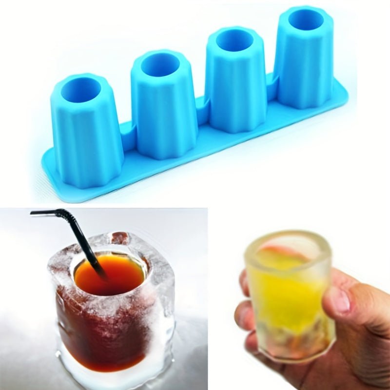 Cool Summer Drinks: 1pc Ice Cube Tray Mold for Making Shot Glasses - Le Coin Du Barman : Le Spécialiste Des Cocktails