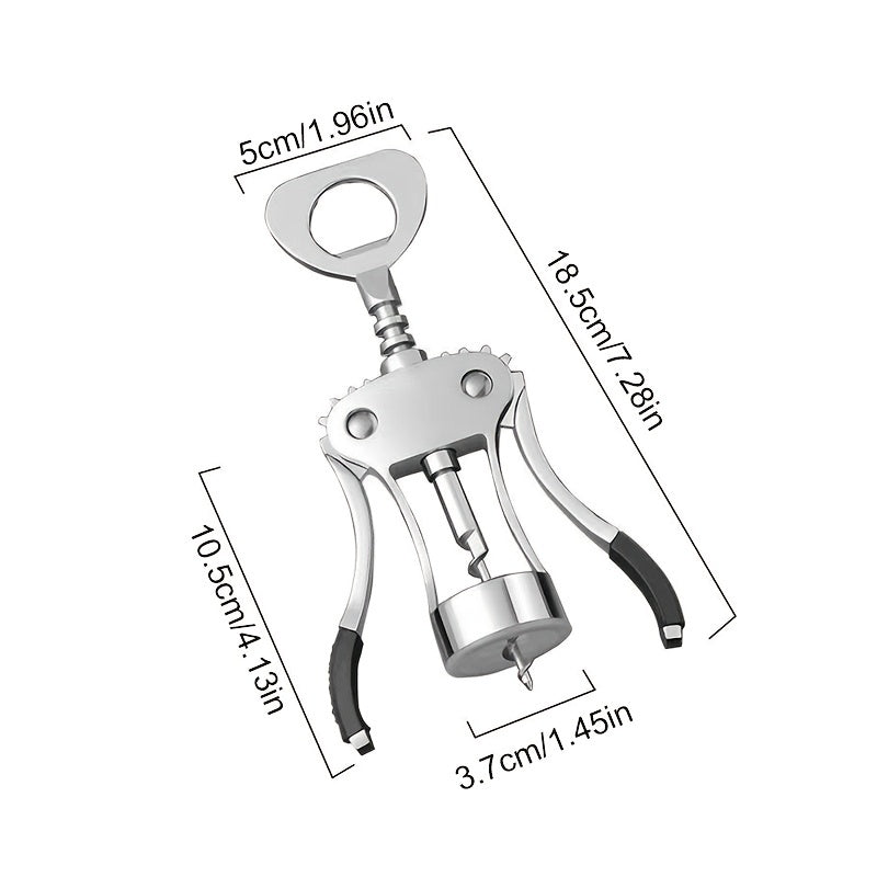 Effortlessly Open Your Favorite Bottle of Red Wine with This Multifunctional Stainless Steel Bottle Opener! - Le Coin Du Barman : Le Spécialiste Des Cocktails