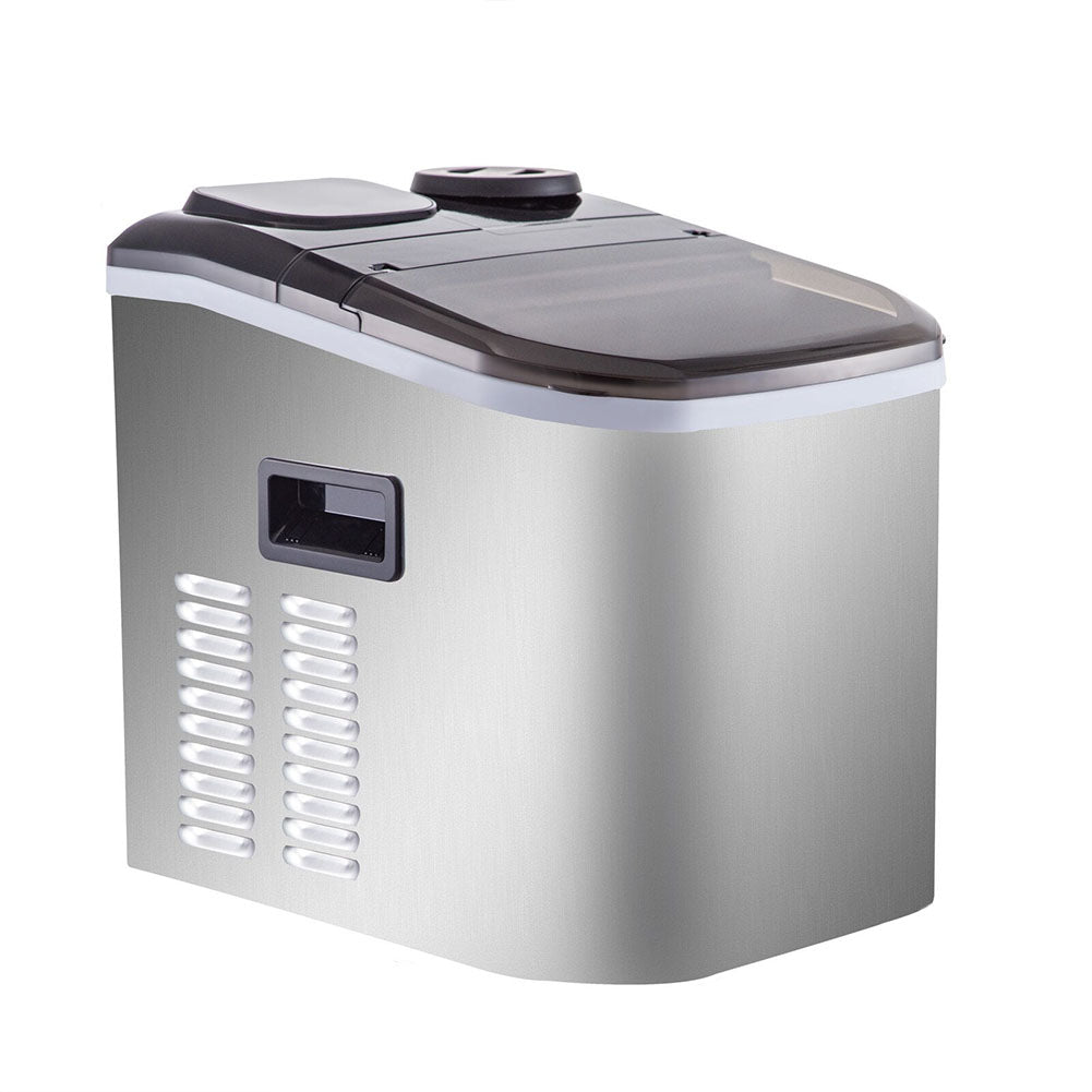 Machine à glaçons KitchenBrothers - 1,2L - 7-10 min - 12kg/24h - Portable  avec poignée