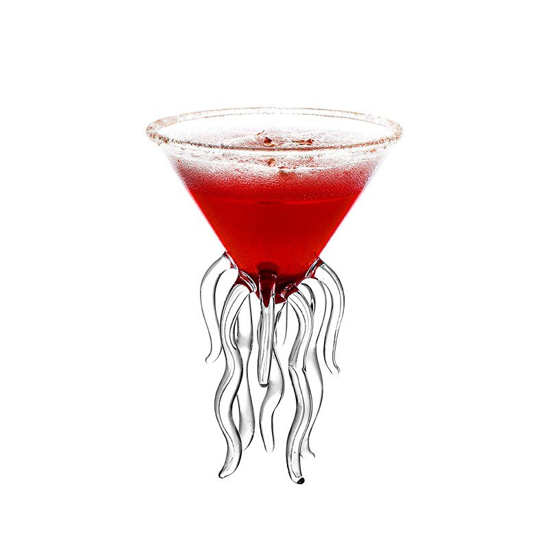 Verre à cocktail en forme de méduse